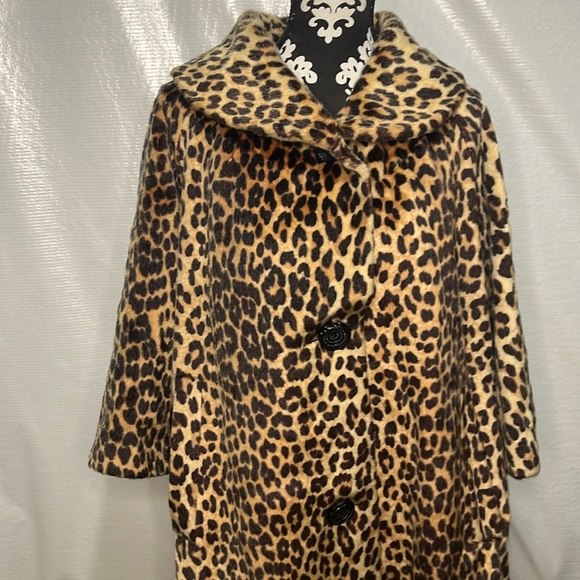 Vintage Women’s leopard trench coat by Somali - Picture 1 of 4